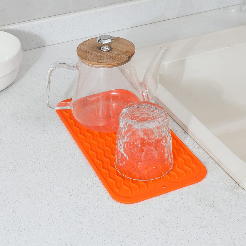 MicoYang Silicone Dish Drying Mat for Multiple Usage,Easy clean,Eco-friendly,Heat-resistant Silicone