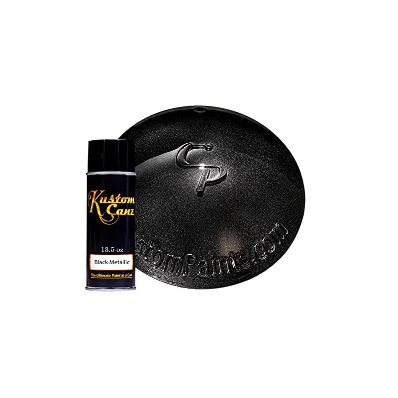 Kustom Canz Base Metallic Black - Aerosol Can