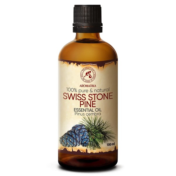 Pine Oil 100 ml - 100% Natural & Pure Essential Pine Oil - Pinus Cembra - Pine Oil for Sauna - Aromatherapy - Aroma Diffuser - Natural Pure Oil from the Pine - Arven Oil