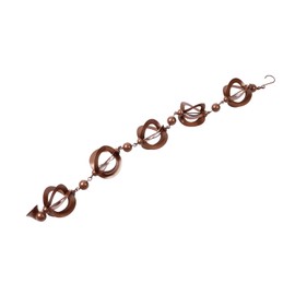 Hztyyier Hanging Metal Decorative Rain Chain for Garden Courtyard