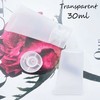 Refillable Containers, 30ml Empty Translucent Plastic Flip Cap Shampoo Facial