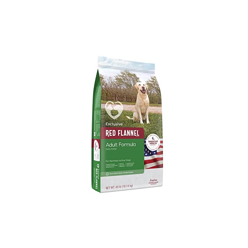 Red Flannel | Adult Formula Dog Food | 40 Pound
