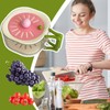 Fruit Washing Bowl with Strainer - Fruit Colander,Foldable Handle 2