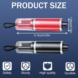 YAYNO 2 Pieces 2-in-1 Seat Belt Cutter Emergency Hammer Car Safety Hammer Multifunctional Belt Cutter Emergency Hammer with Belt Cutter for Car and Buses (Black + Red)