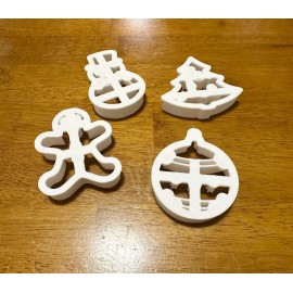 Cutters Christmas Bundle set of 4 Cookie Cutters/Stamps