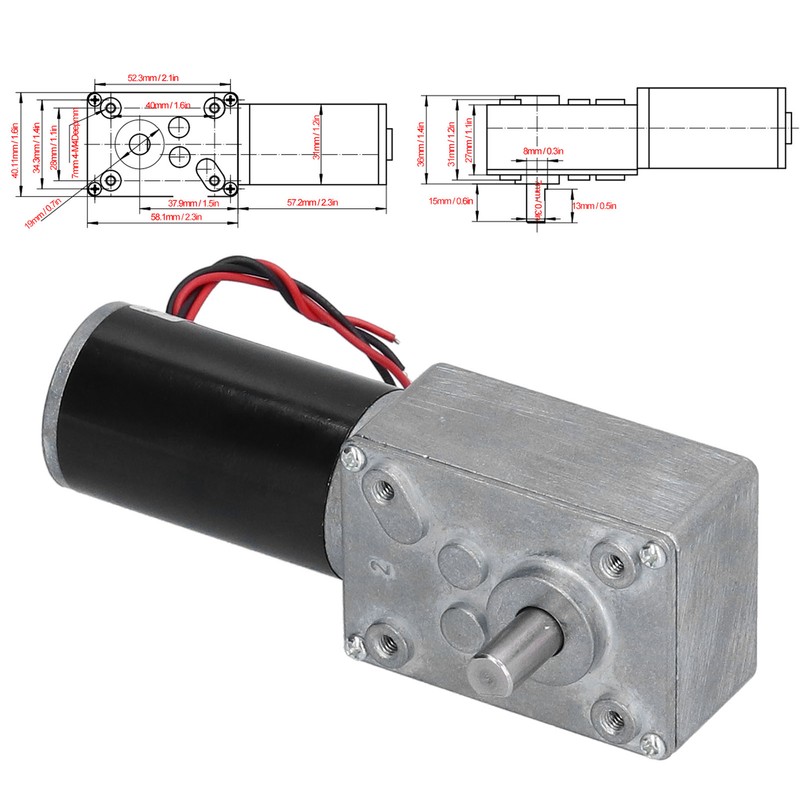 Worm Gear Motor Self Locking Turbine Electric Die Cast Aluminum