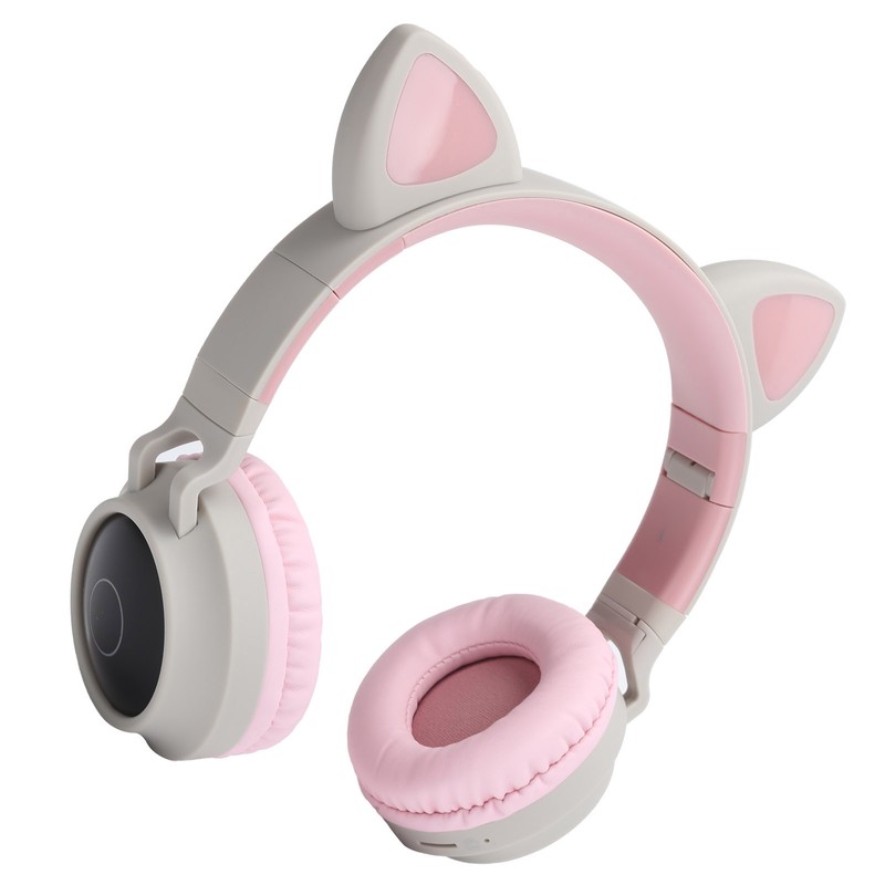 Cat Ear Headphone 3D LED Light Wireless Bluetooth 5.0 Foldable