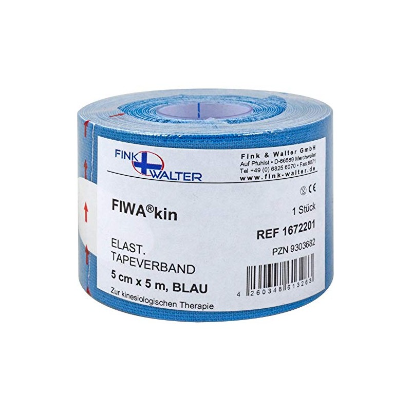 Elastic Tape 5 cm x 5 m Blue 1 Plaster