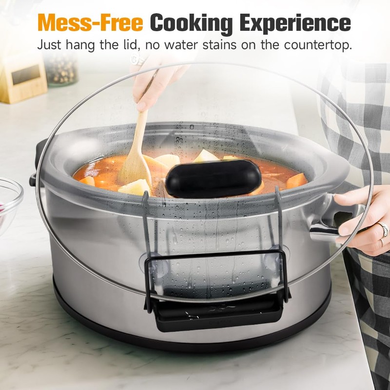 SOPHICO Slow Cooker Lid Holder for Cooking, Hand Free Pot
