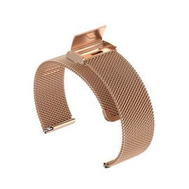 Panda Bobo Metal Strap Compatible with Garmin Vivoactive 4/Venu 3/Venu 2 45mm/Forerunner 255/955/265/965 Watch Bands, 22mm Metal band Strap (Rose Gold)