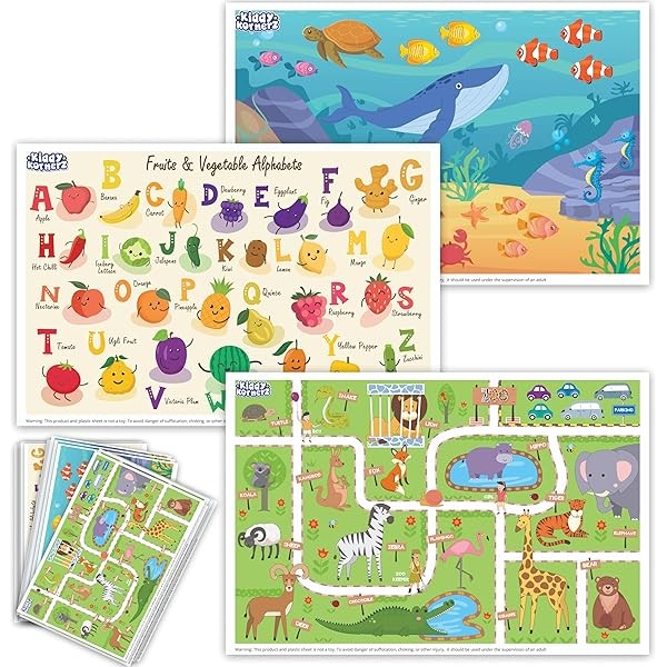 40 Pack Waterproof Disposable Placemats for Baby, Place mats for