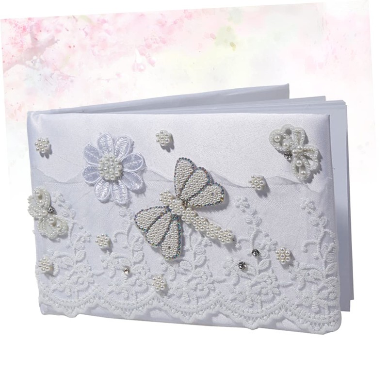 jojofuny Party Guest Book Dragonfly Design Wedding Guest Sign Book