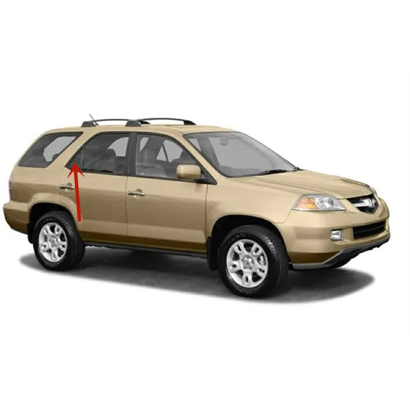 Passenger Right Side Rear Vent Window Vent Glass Privacy Compatible