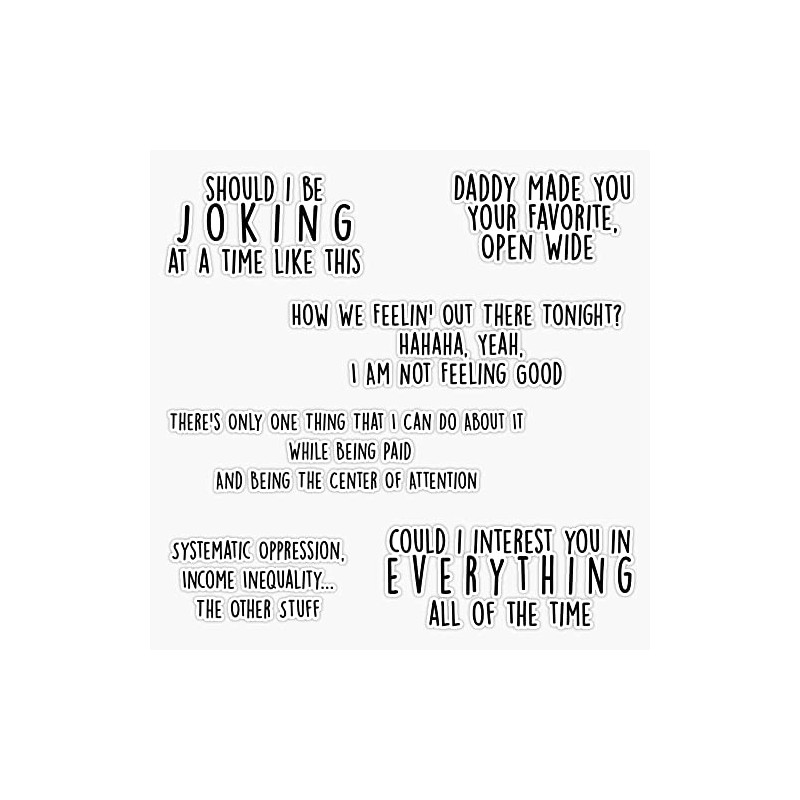 Bo Burnham inside quotes Bumper Sticker Vinyl Decal 5 inches