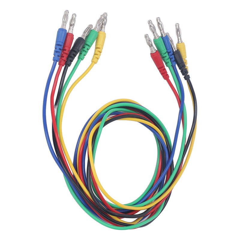 Magnetic Test Leads Kit Soft Flexible 5 Colour 4mm Banana