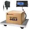 Large 440lbs Shipping Scale, 15"X 12" Platform Heavy Duty Stainless