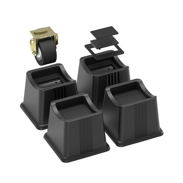 ZTON Bed Furniture Risers Elevation in Height 4" Heavy Duty