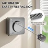 LIVEHITOP Retractable Washing Line, Wall Mounted Extendable Clothes Line Non-Sagging
