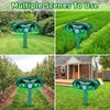4 Pack 2025 Solar Ultrasonic Animal Repellent Squirrel Fortress Pro