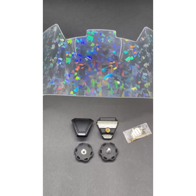 Custom Visors Cracked Ice Full Size Helmet Visor (Display Only)