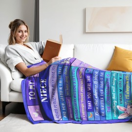 INXENG Niece Gifts from Auntie, Niece Blanket, Niece Gifts from Auntie, Niece Birthday Graduation Gifts, to My Niece Gifts from Aunt, Niece Gifts from Aunt, 60"X80" Blanket for Niece