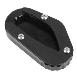 KIMISS Motorcycle Kickstand Pad, Motorcycle Side Stand Enlarge Pad Kickstand Extension Fit for Triumph Bonneville T100 / T120, black