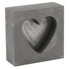 Graphite Casting Mold Professional Heart Shaped Ingot Casting Refining Mould for Melting Gold Silver Metal