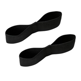 mocrel 2 Pcs Baseball Swing Trainer Bands,Baseball Training Aids for Hitting， Softball Batting Training Equipment Perfect for Batting Practice (Black＋Black)