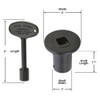 HPC Fire 1/2-Inch Straight Gas Fire Pit Shut Off Valve