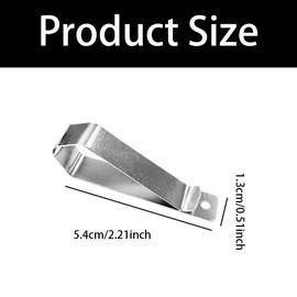 lqwidyf 9 Pcs Car Visor Clip, Stainless Steel Silver Car Visor Clip for Garage Door Opener, Garage Door Opener Clips Replacement