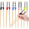 AstraGlam 5 Pairs Japanese Natural Bamboo Chopsticks With 5PCS Chopstick