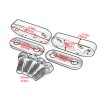 Trichtu Mount Motorcycle Silver Handlebar Risers Adapter For Honda GoldWing