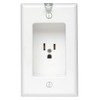 Leviton 15 Amp/125V 1 Gang Recessed Single Receptacle, Residential Grade,