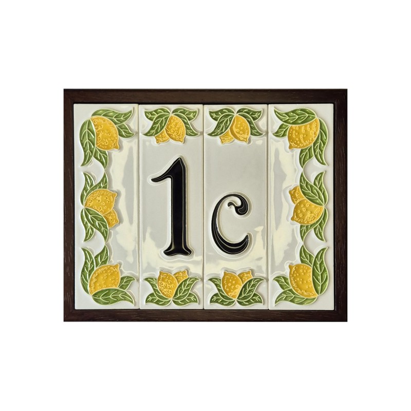Italian Hand Painted Lemon Ceramic Tiles with the Option of