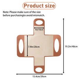 2pcs Silicone Bread Loaf Pan Liners with 2 Baking Brushes - Non-Stick Sourdough Baking Mat & Dough Transfer Tool, Reusable Bread Lifter with 4 Handles, Fits 9x5 Inch or 1.5LB Loaf Pan - Easy to Clean