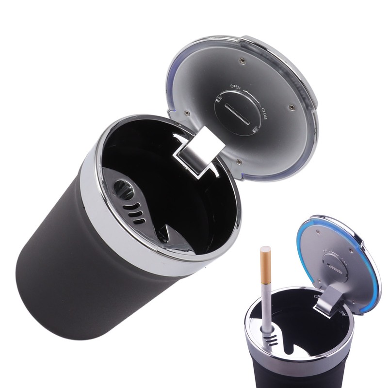 Car Smokeless Ash Tray Portable Fashionable Fire Prevention Auto Ashtray