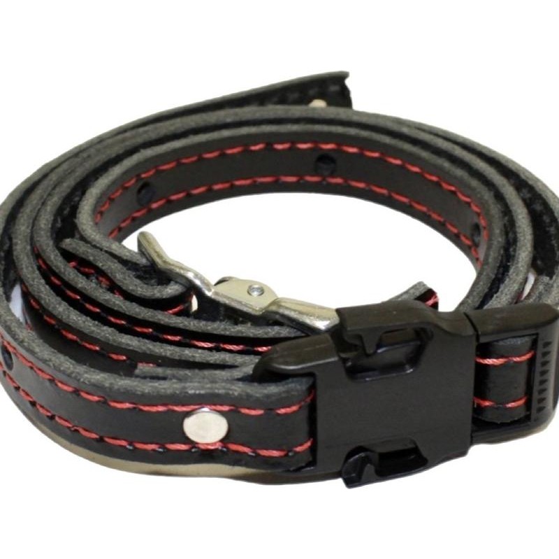 Fully Involved Leatherworks Firefighter Stitched Leather Fire Helmet Chin Strap