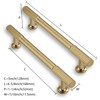 CABDM 10 Pack 5inch(128mm) Center to Center Brushed Brass Cabinet