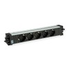BACHMANN Step 906.19145 Socket Strip Aluminium 5-Way GST18 Black (Modular