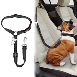 Dog Seat Belt for Car, Dog Seat Belt Car Adjustable, Restraint Seat Belt Dog Car, Adjustable Seat Belt Dog Car Headrest, Safety Harness Dog, Dog Seat Belt
