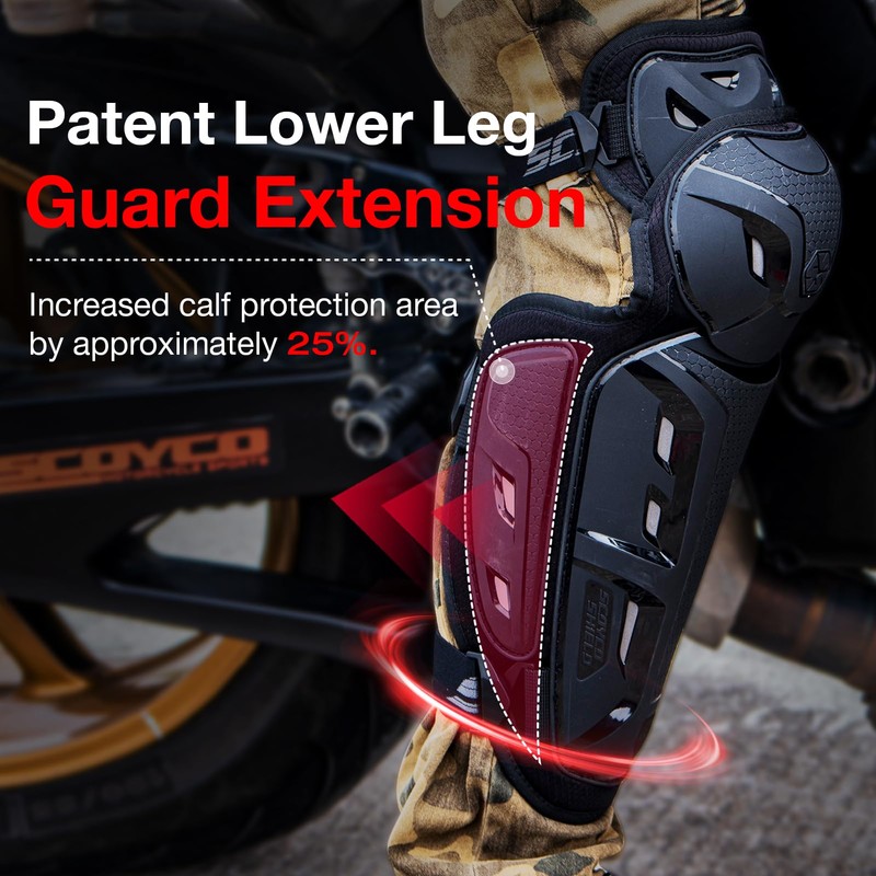 SCOYCO Motorcycle Knee Pads for Men - CE Level 1