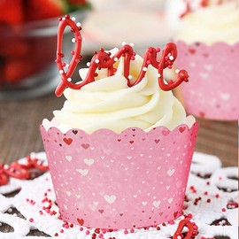 Muffin Cases Paper, Pack of 200 Cupcake Cases, Mini Muffins Paper Cases, Muffin Cases, Muffin Paper Cases for Children (Blue, Pink, Balloons)