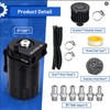 XIEYIGMO Universal Oil Catch Can Kit,Effectively Reduces Carbon Buildup, Protects
