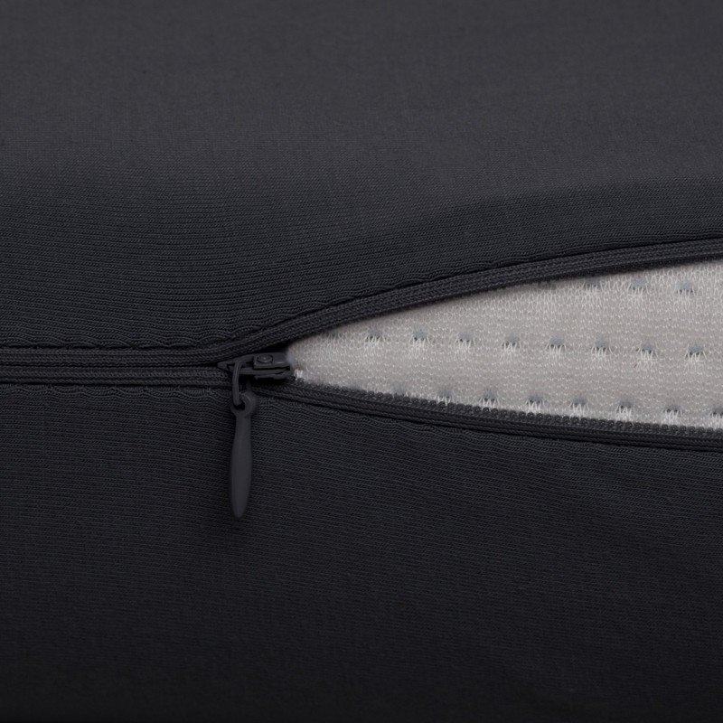 High-quality cushion cover double pack (set of 2, black plain)