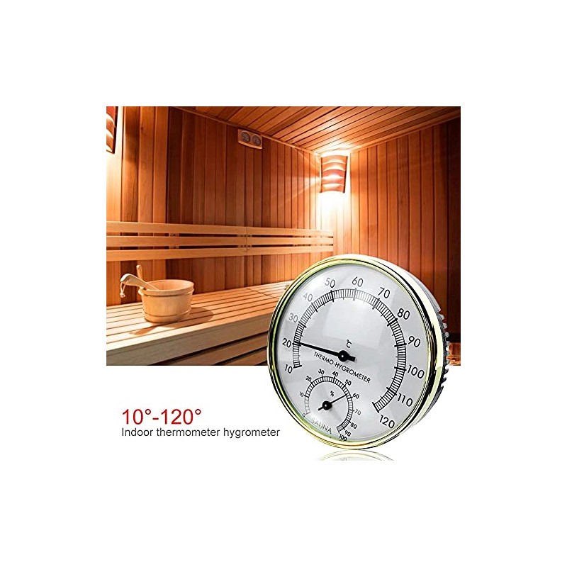 LW SPORT Sauna Thermometer/Hygrometer, for Baths, Hot Springs, Sauna Room,