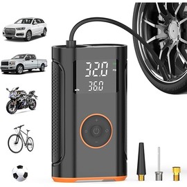 (New Upgrade) ZSX Tire Inflator Portable Air Compressor-160 PSI Air Pump with Memory Function, Electric Bike Pump with Tire Pressure Gauge, Tire Inflator for Car, Gifts for Men Husband Father