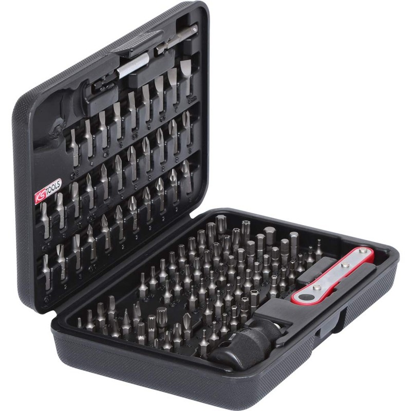 KS Tools 911.208 CLASSIC Security Bit Set, 99 Pieces, 1/4-Inch