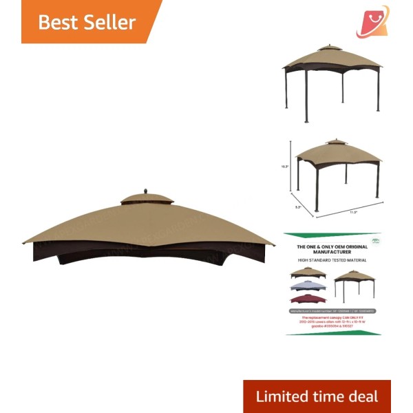 Unbranded Replacement Canopy for Lowe's Allen Roth 10X12 Gazebo Water-Resistan