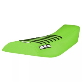 Yamaha 2002-2004 Arctic Cat 375 400 500 ATV Seat Cover  all GREEN w/BLACK rib LOGO #451