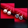 PPTAWFA Ladies Black and Cream color12mm Pearl Earrings Set, 18K